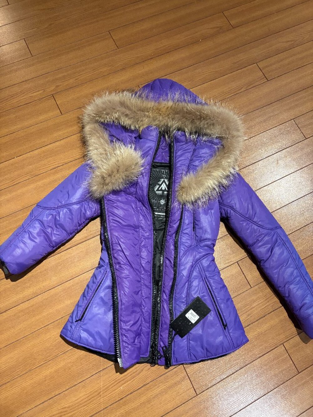 artic north hiking luxury coat 100% polyster purple x-small brand new women